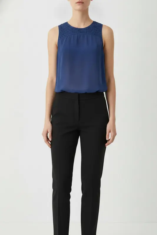 Top Sans Manches Bleu - Taille S/36