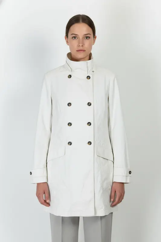 Trench Blanc - Taille L/40 - imparfaites