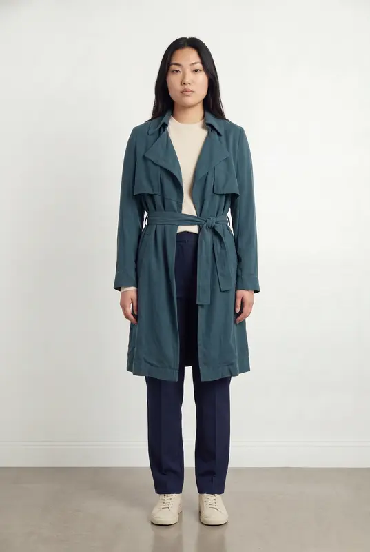 Trench Bleu - Taille L/40