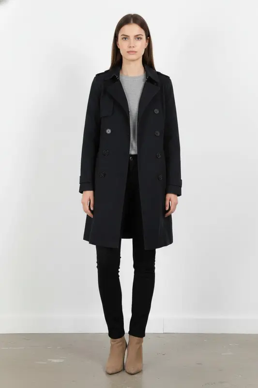 Trench Noir - Taille L/40 - imparfaites