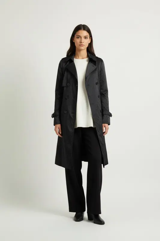 Trench Noir - Taille XXL/44