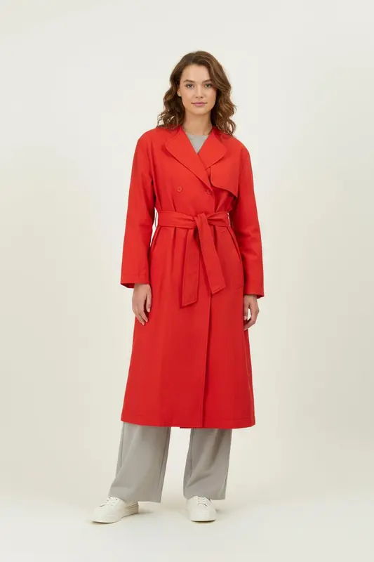 Trench Rouge - Taille XS/34
