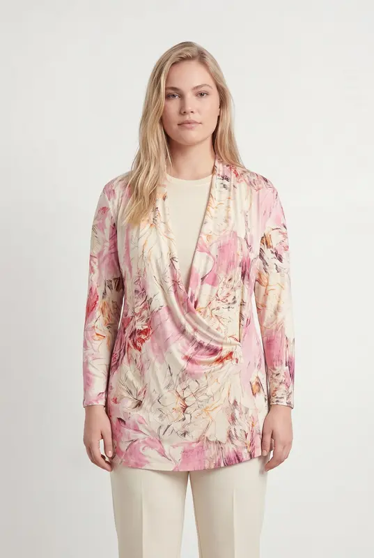 Tunique Rose et Beige - Taille XL/42