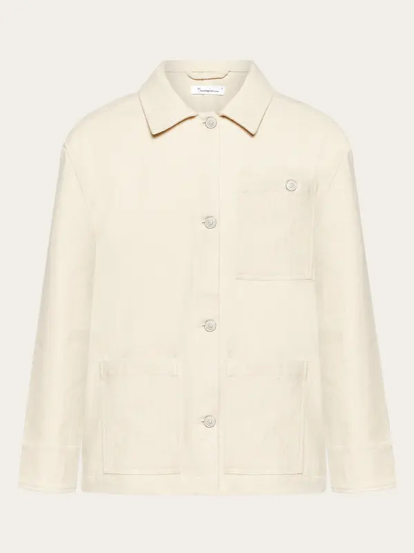 Twill workwear jacket - GOTS/Vegan - Egret