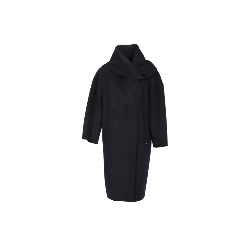 VAILA (REF. 65356) BLEU MARINE - MANTEAU EN LAINE