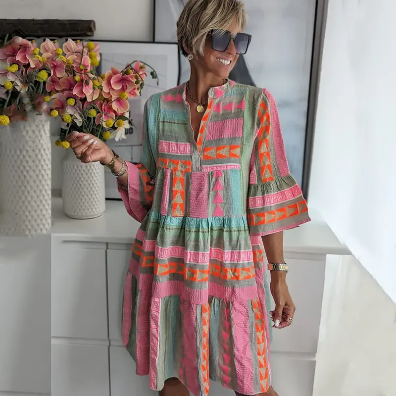 Valerie - Élégante Robe Midi Décontractée