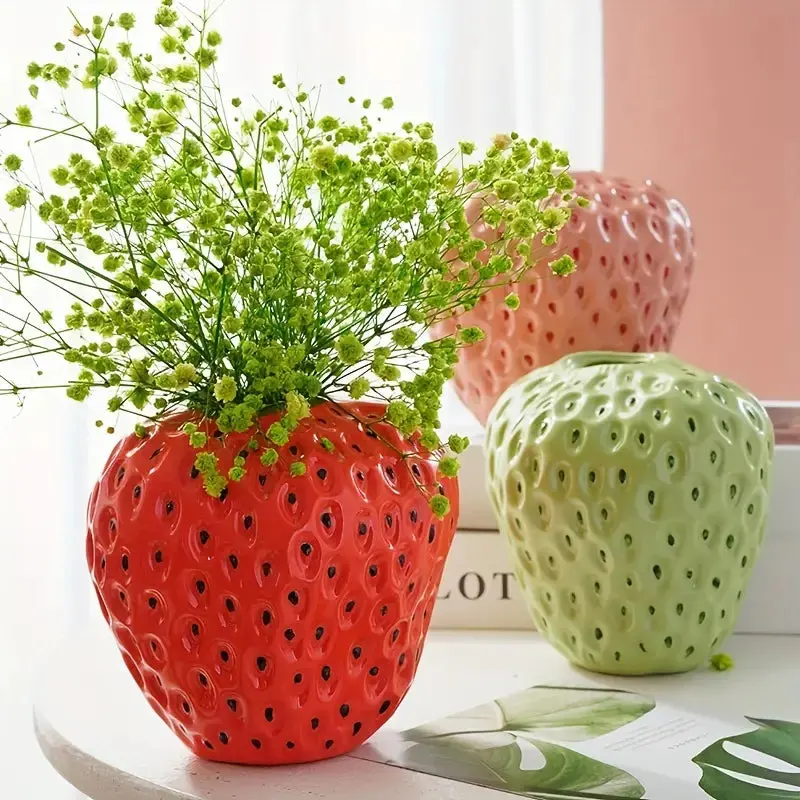 Vase à fraises fantaisiste