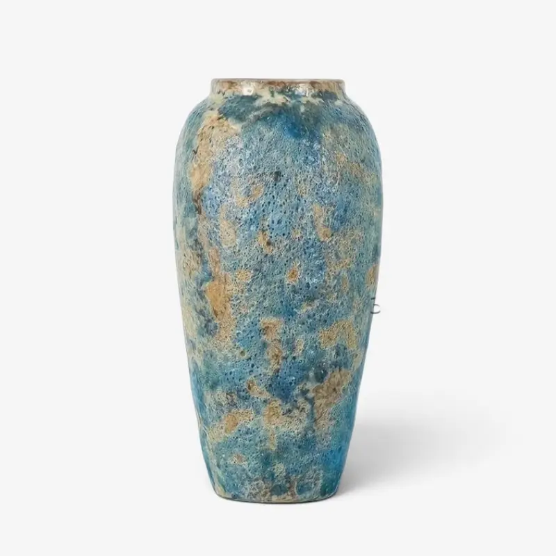 Vase en Céramique Vintage Unique en Terre Cuite