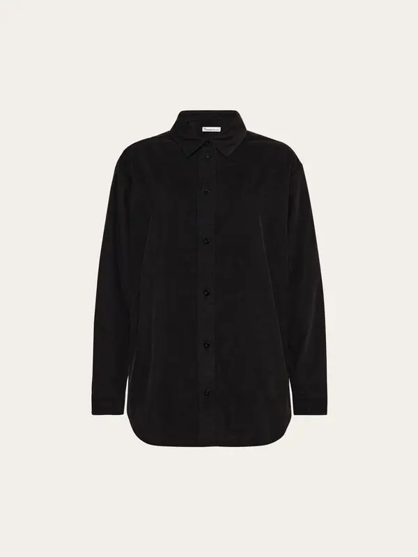 Vega relaxed corduroy shirt - Black Jet