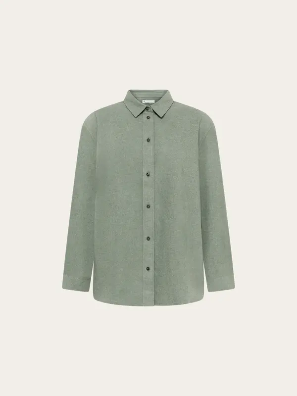 Vega relaxed flannel shirt - Lily Pad