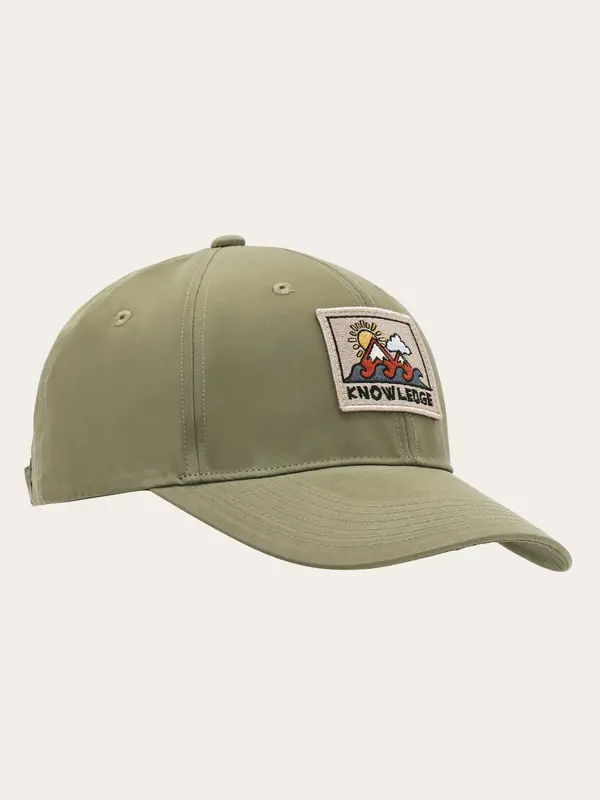 Vent canvas 200 badge cap - Burned Olive