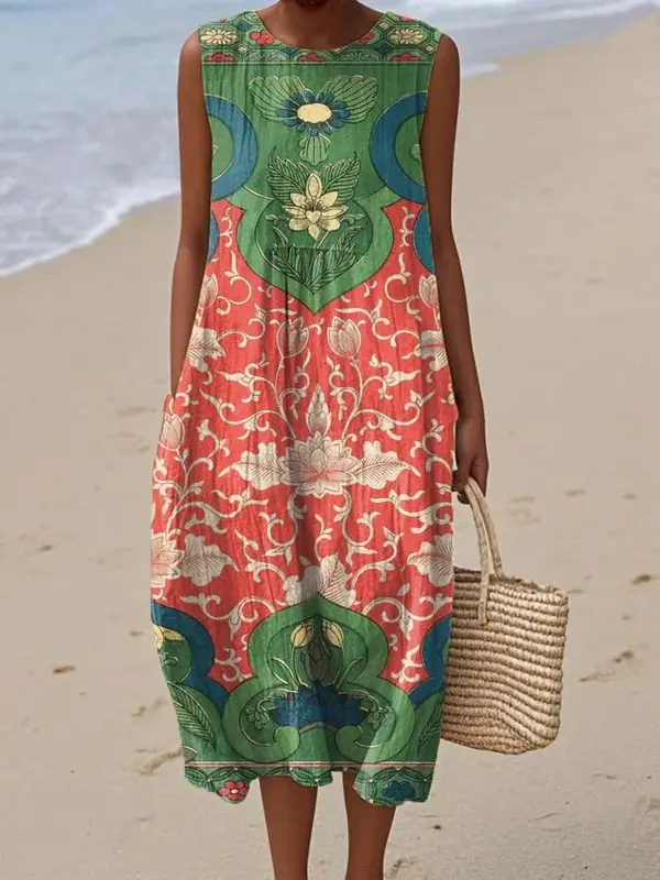 Vera - Robe Midi Bohème Éclairée