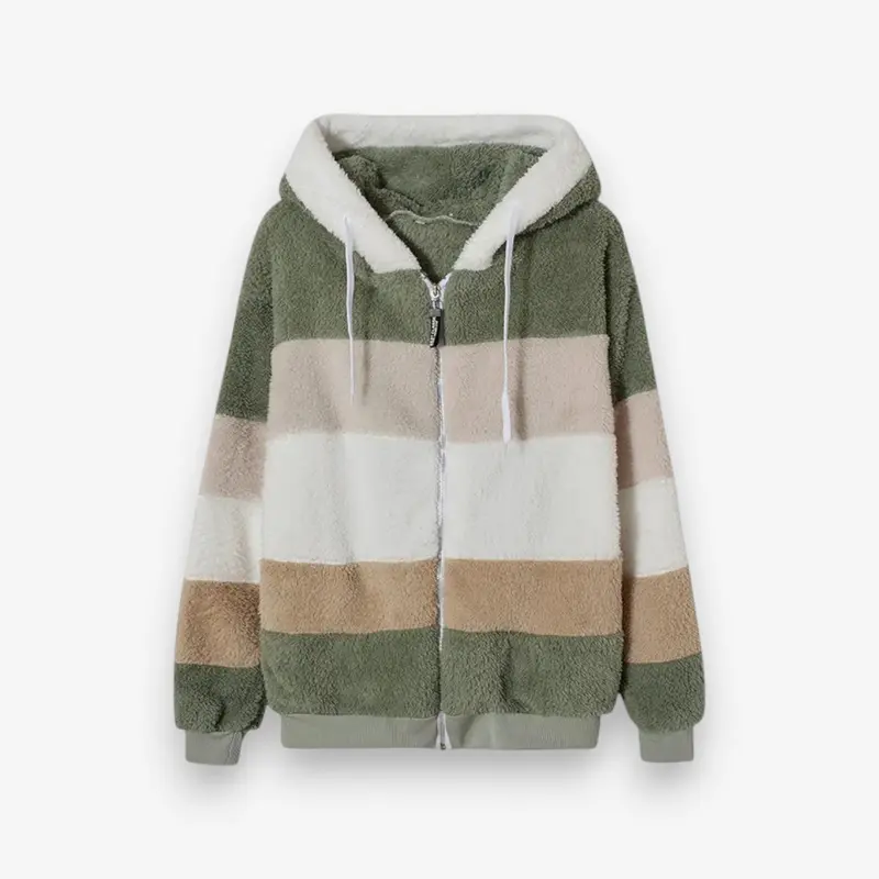 Veste à capuche femme zippée coupe ample