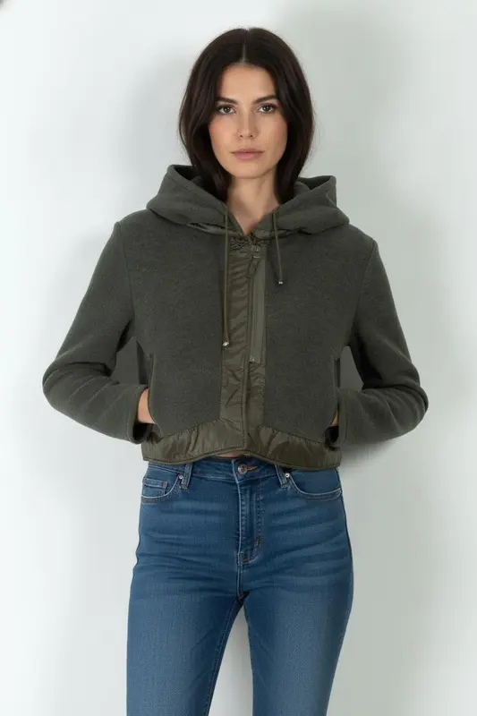 Veste À Capuche Verte - Taille S/36