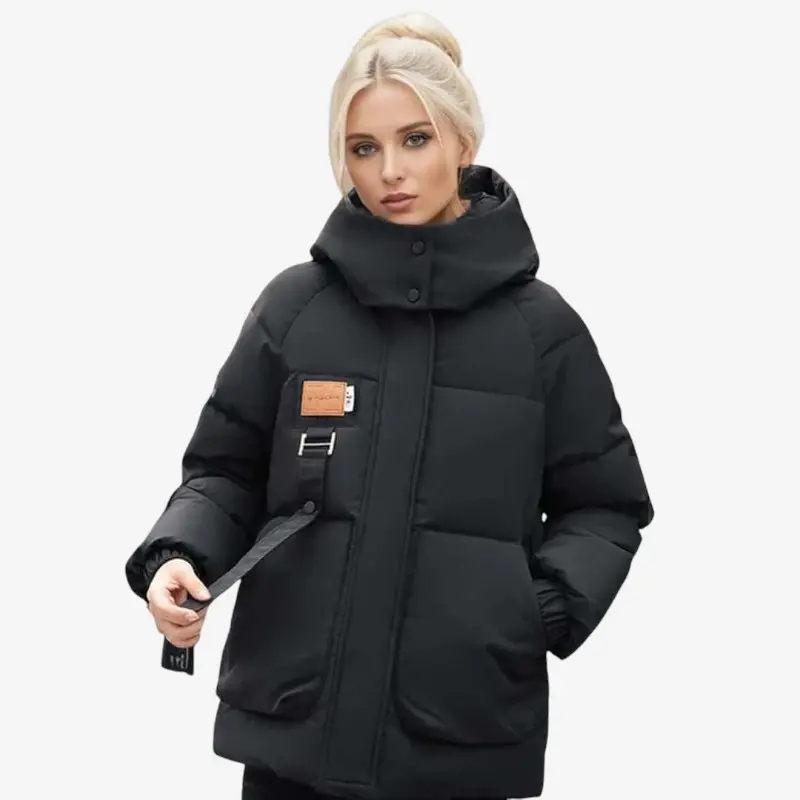 Veste à capuche zippée manches longues