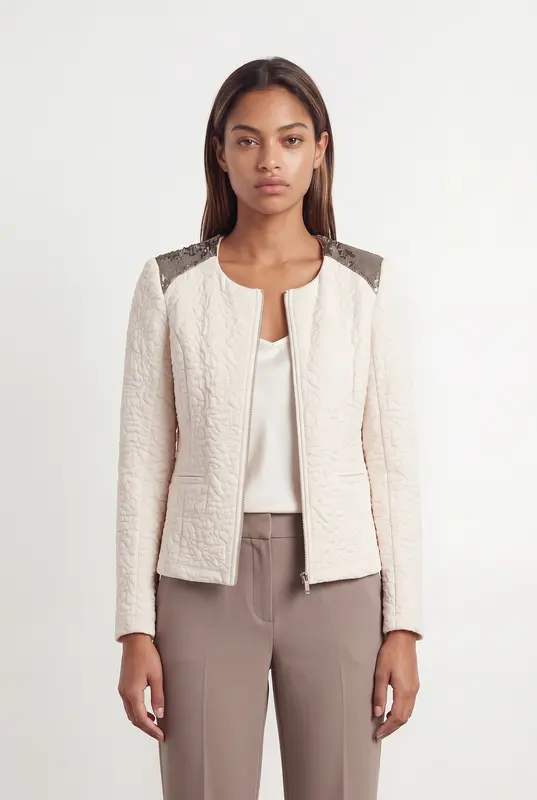 Veste Beige et Dorée - Taille XS/34