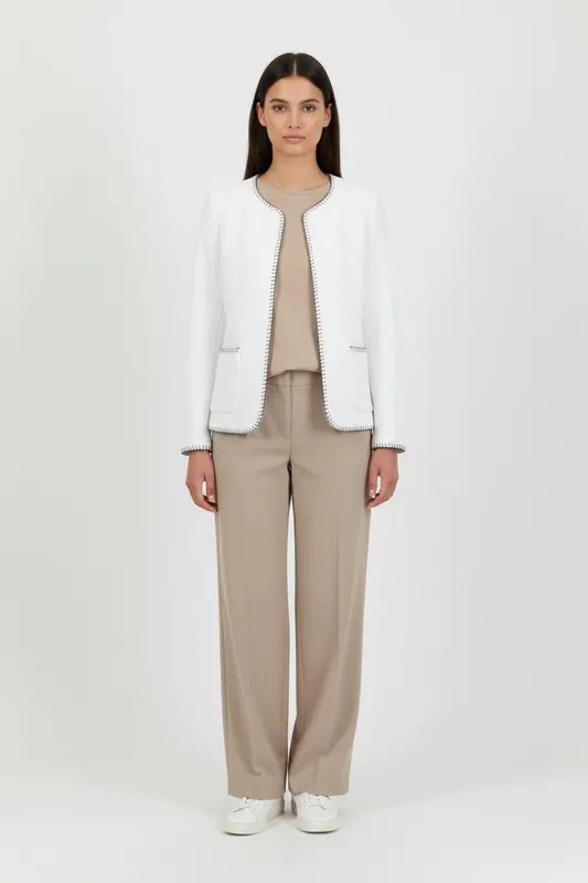Veste Blazer Blanche et Noire - Taille M/38