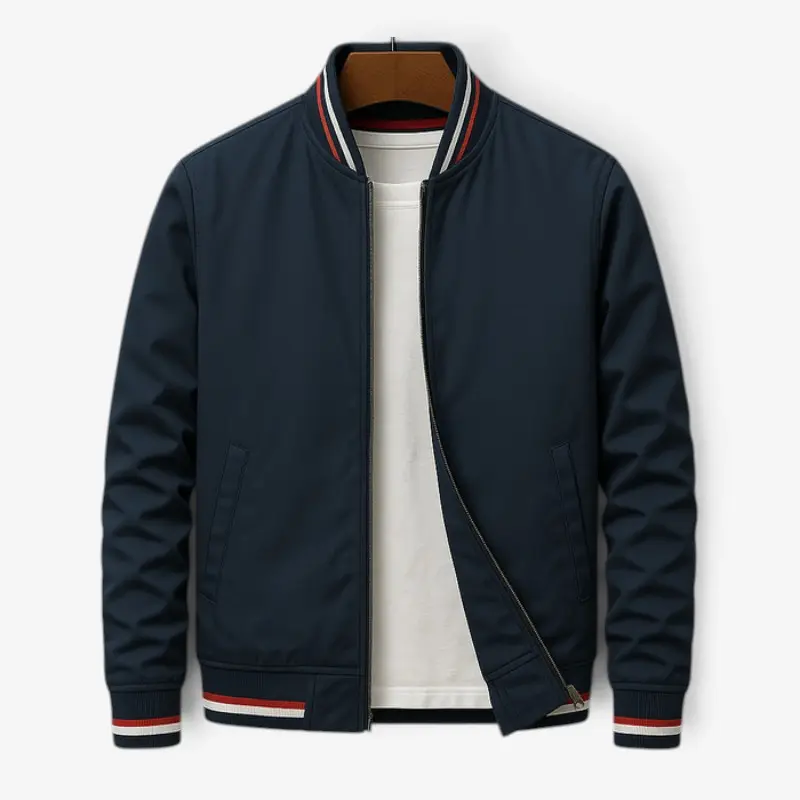 Veste bomber homme à fermeture zippée
