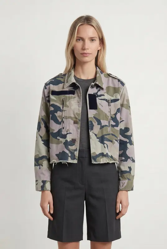 Veste Camouflage Multicolore - Taille XS/34