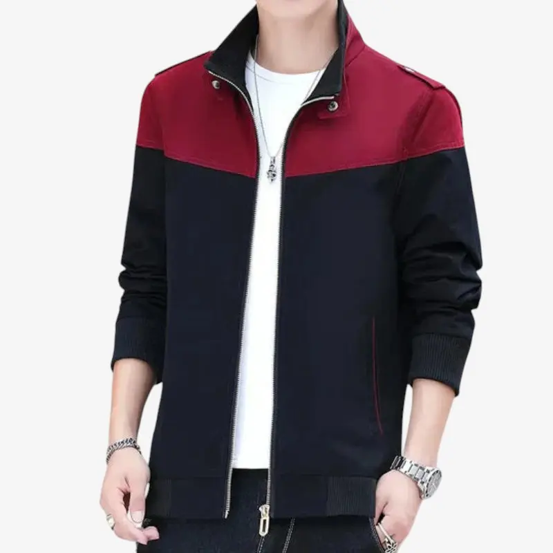 Veste col montant zippé manches longues