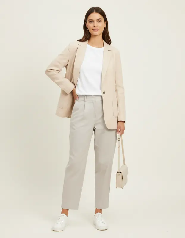 Veste De Tailleur Beige - Taille S/36