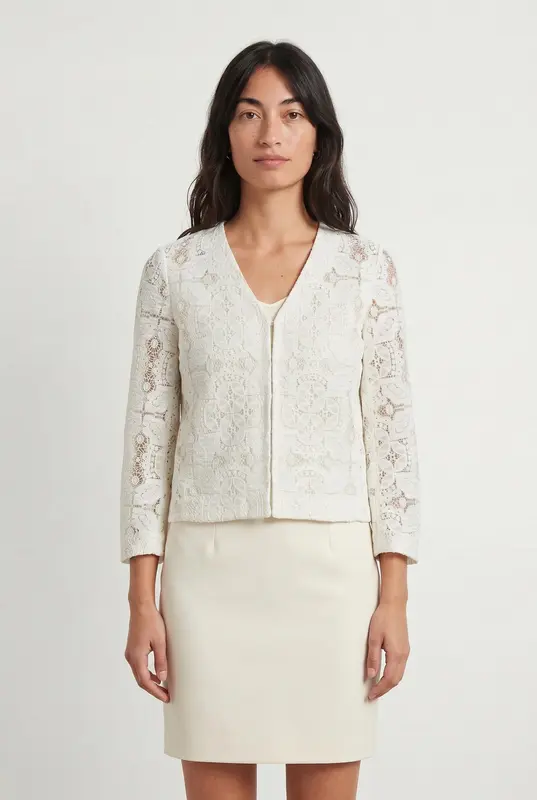 Veste Dentelle Blanche - Taille M/38