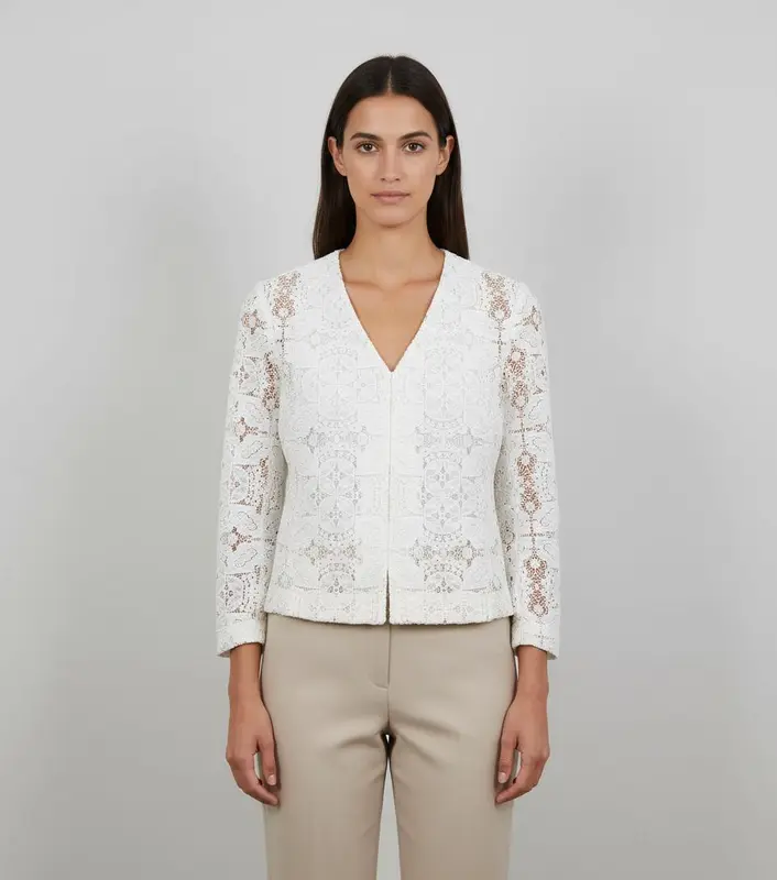 Veste Dentelle Blanche - Taille S/36