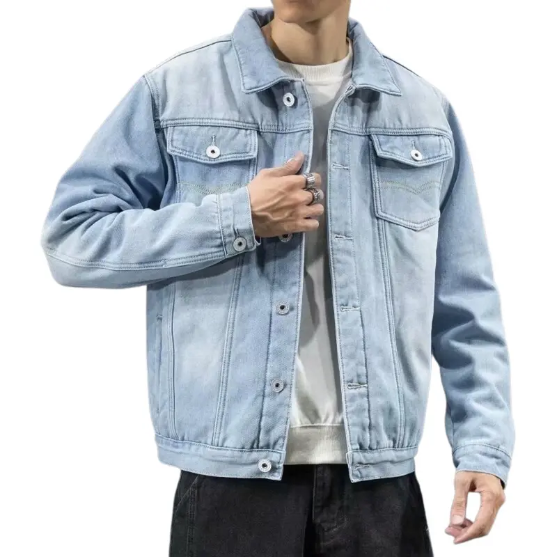 Veste d’hiver en jean homme doublure multicouche
