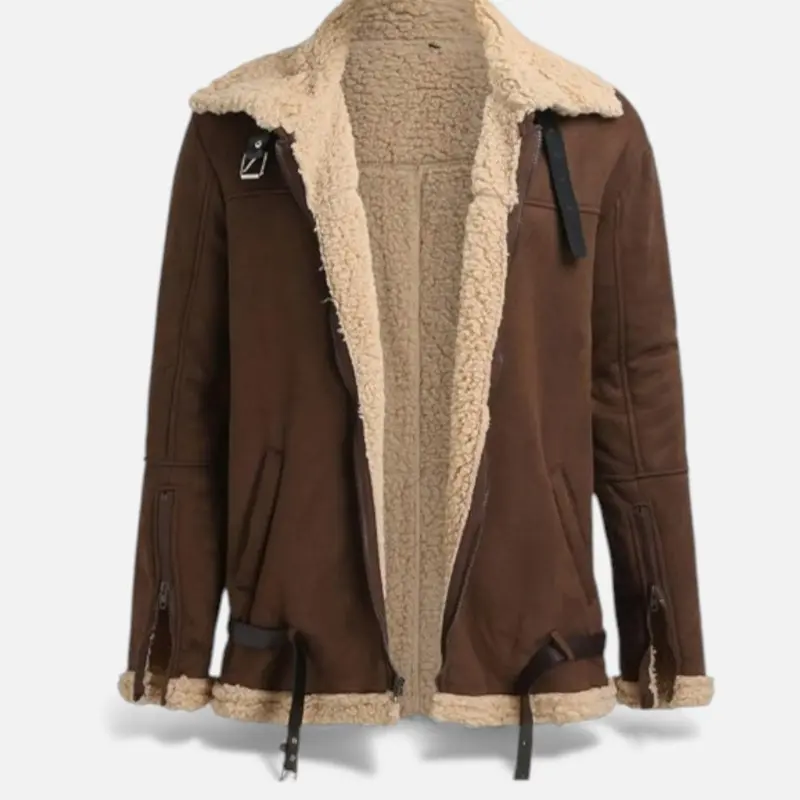 Veste d'hiver homme à doublure moelleuse, coupe structurée