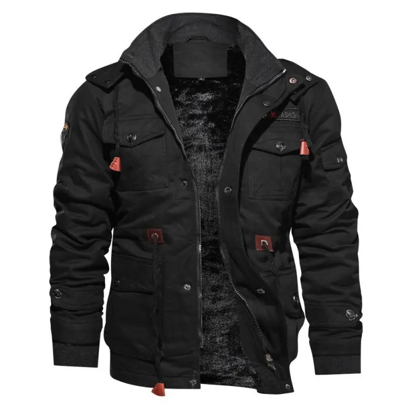 Veste d'hiver homme imperméable doublée polaire, chaude et stylée