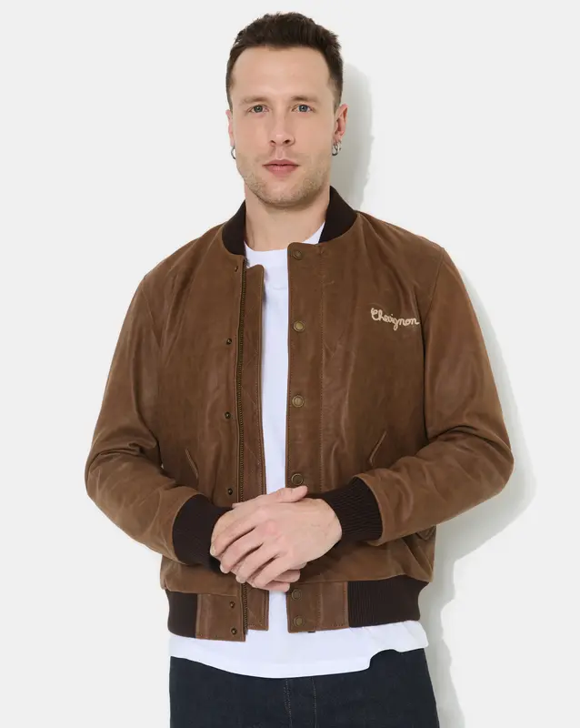 VESTE EN CUIR DALLAS MARRON