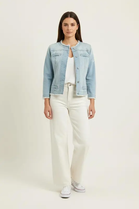 Veste en Jean Bleue - Taille L/40