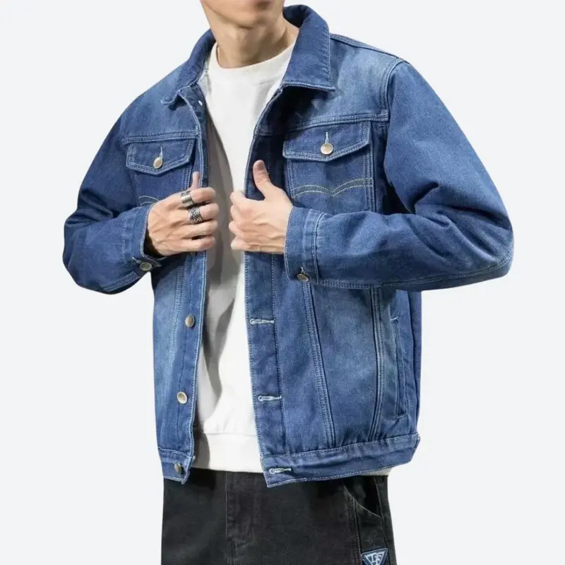 Veste en jean homme, denim léger et résistant au quotidien