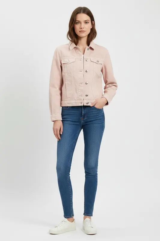 Veste en Jean Rose - Taille S/36