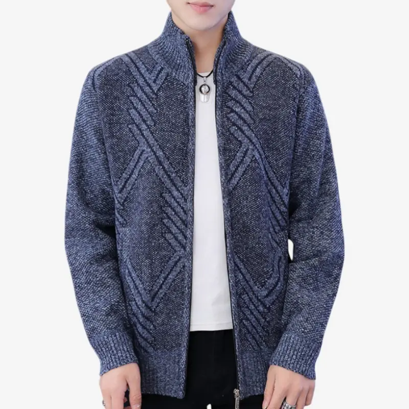 Veste femme ample manches longues col montant zippée