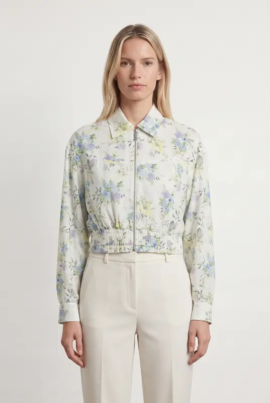 Veste Fleurie Multicolore - Taille XS/34
