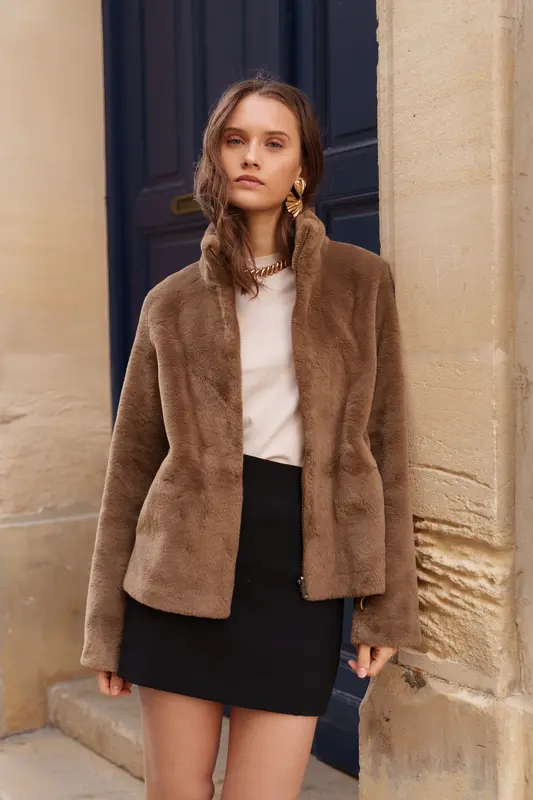 Veste fourrure - 3 en 1