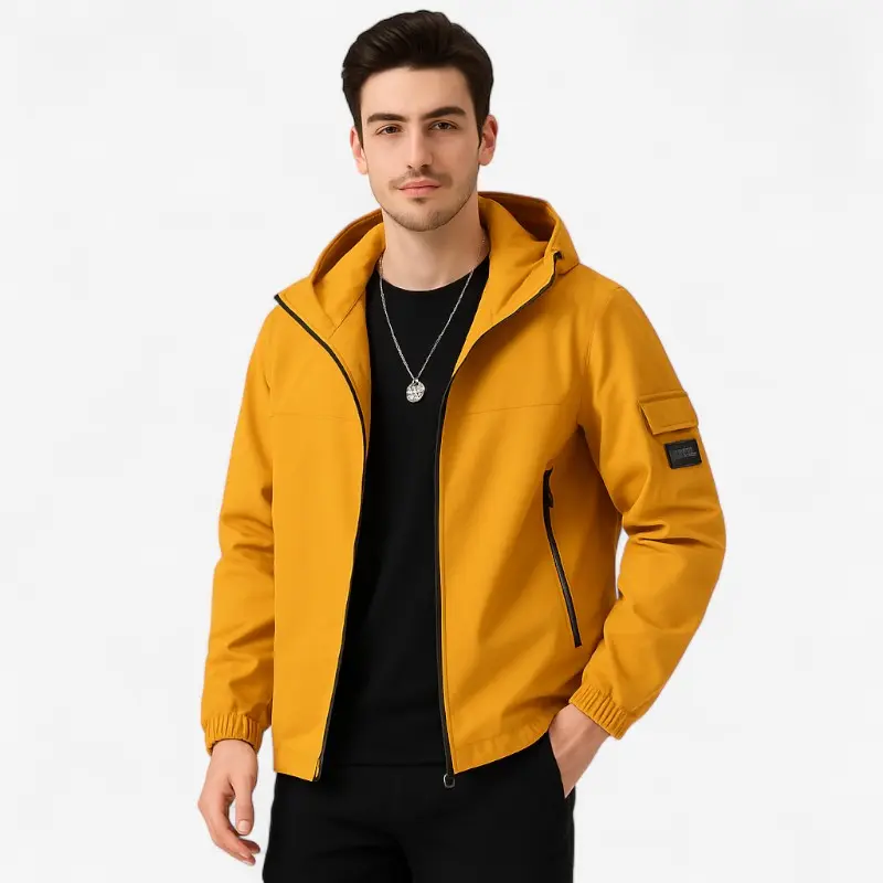 Veste homme à capuche manches longues