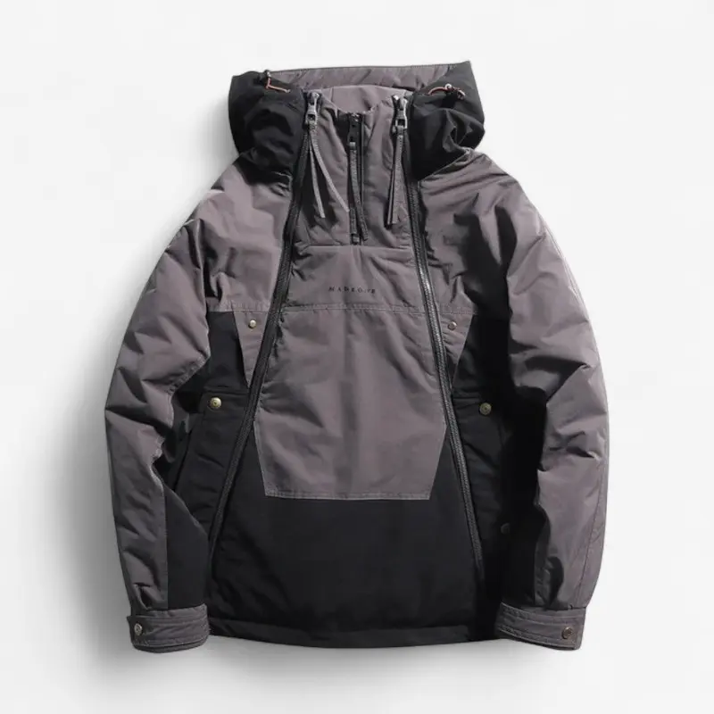 Veste homme à capuche zippée avec poches latérales