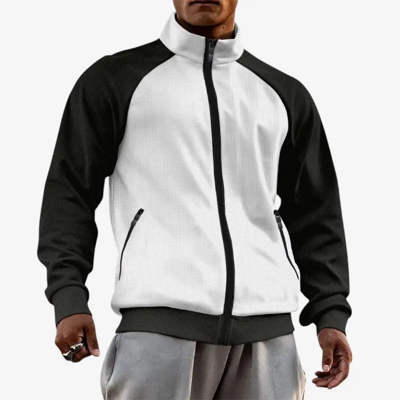 Veste homme col montant avec poches zippées