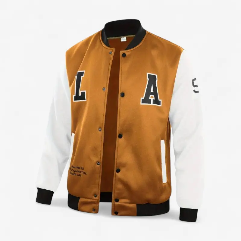 Veste homme col montant boutonnée manches longues