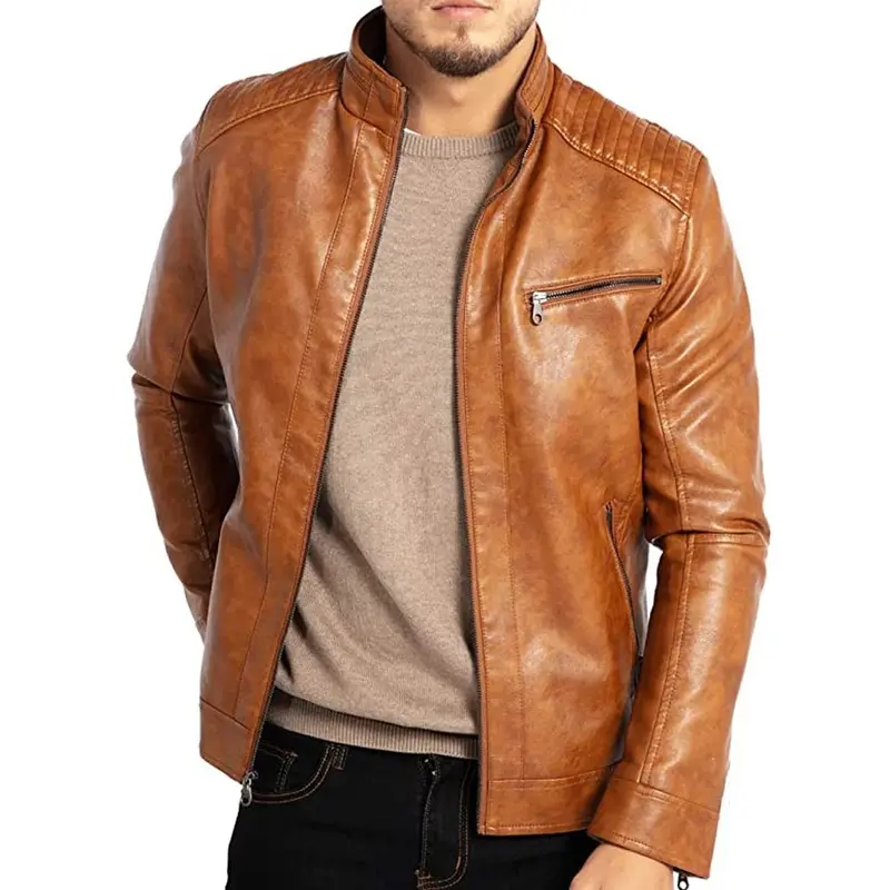 Veste homme en cuir, élégance intemporelle et raffinée