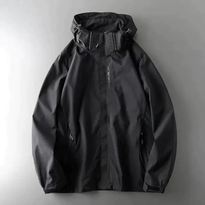 Veste homme imperméable zippée manches longues