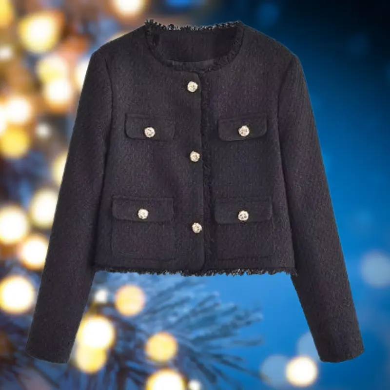 Veste imperméable courte avec poche avant