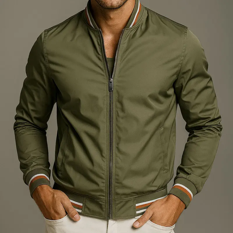 Veste légère homme en nylon, déperlante et résistante au vent
