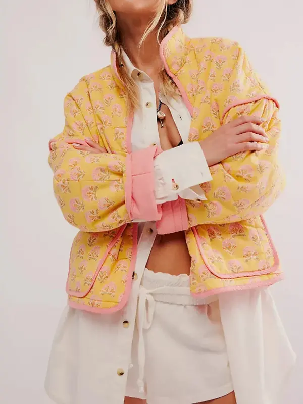Veste matelassée douce avec col roulé Comfort