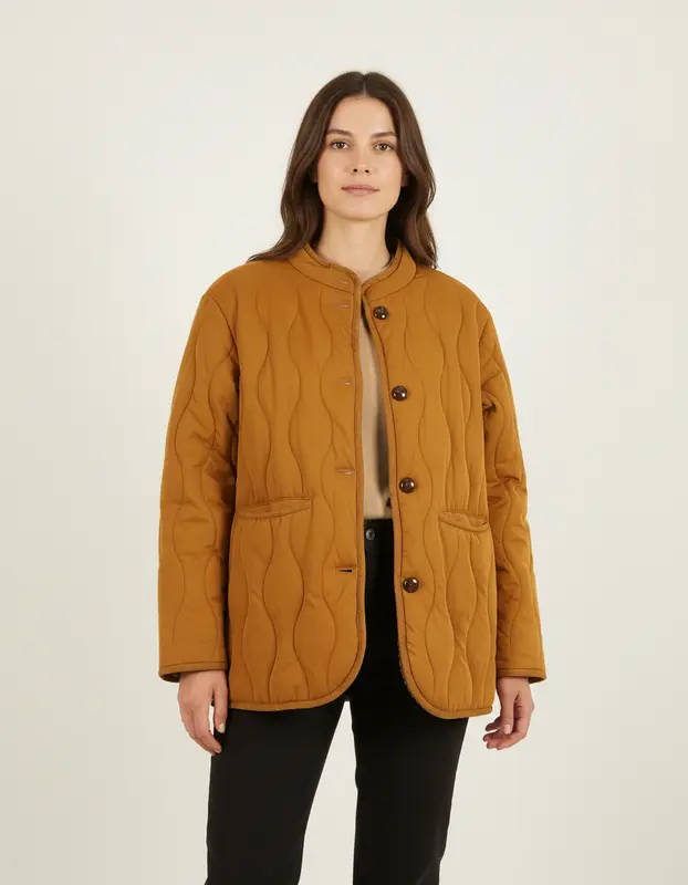 Veste Matelassée Orange - Taille XS/34
