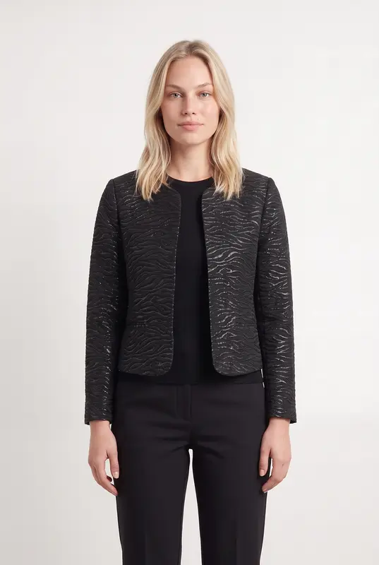 Veste Noire et Grise - Taille L/40