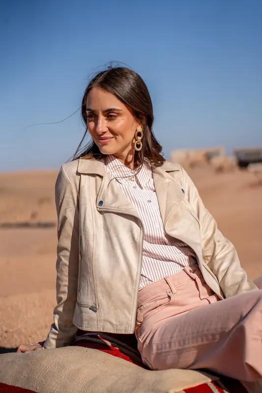 Veste perfecto suédine