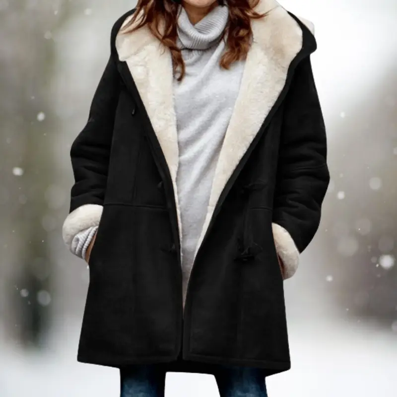 Veste polaire polyvalente avec demi-capuche pour un style douillet